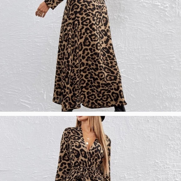 Fun Summer Breezy Leopard Print Maxi Dress - Picture 4 of 5